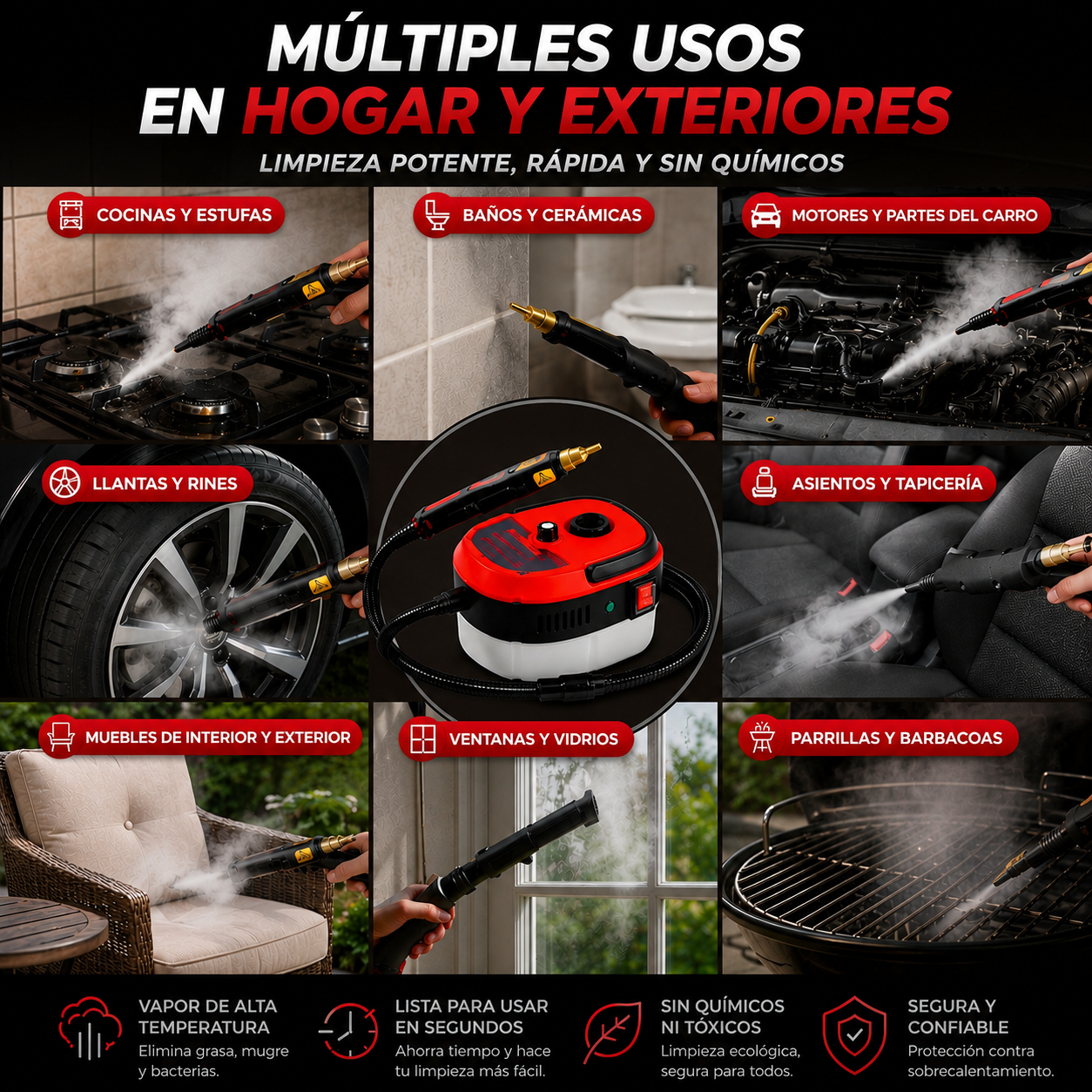 MAQUINA DE VAPOR PRESURIZADO MULTIFUNCIONAL