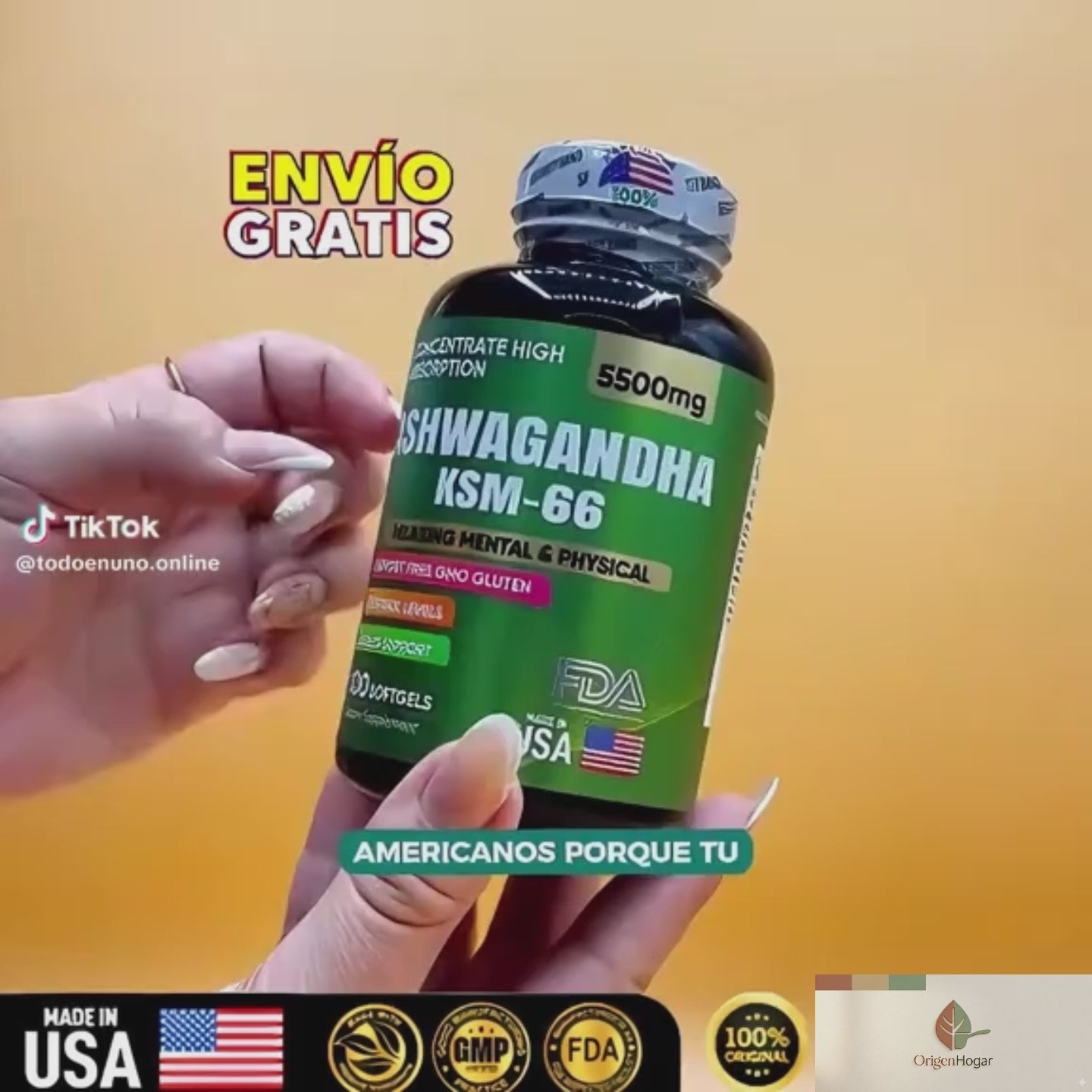 Ashwagandha Original KSM66 x100 Softgels